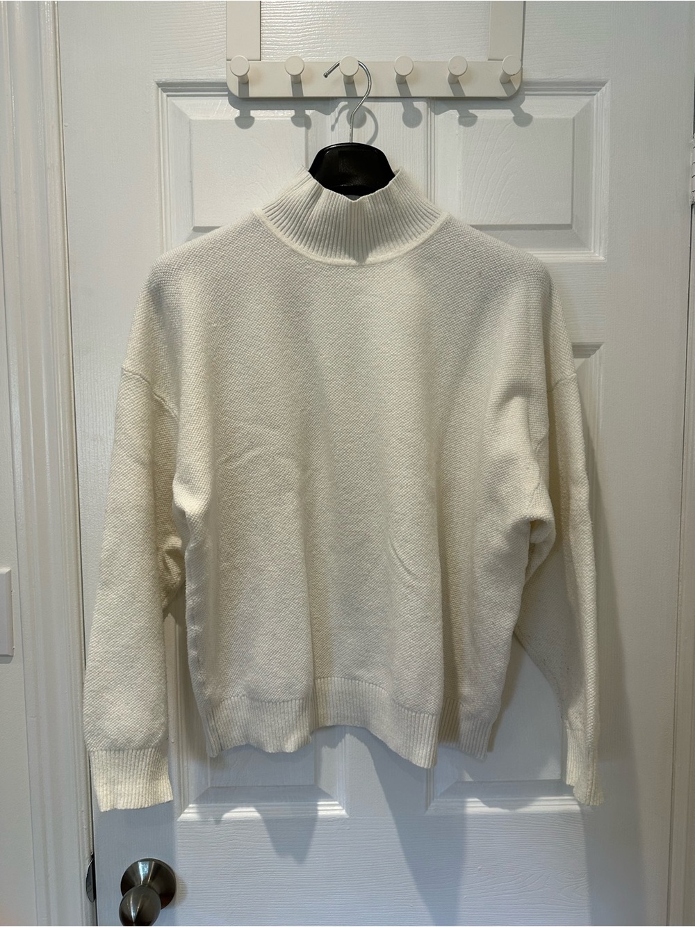Marks & Spencer Cream Mock Neck Women's Sweater